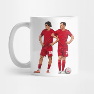 Trent and Robbo take free kicks Mug